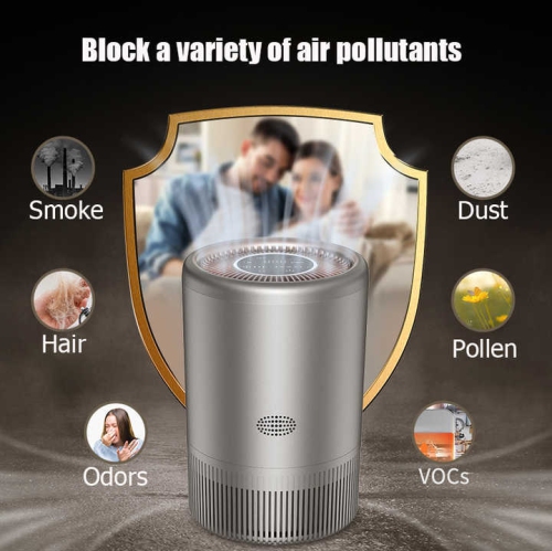 Home Air Purifier – Triple Filtration, PM2.5 and Odor Removal, Smart App, Auto Mode – Allergy and Pet Friendly(black)