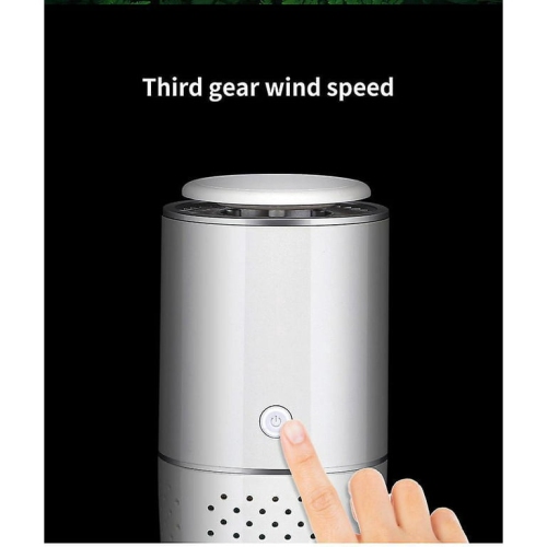 USB air purifier with negative ion technology - three speeds, 35dB silent, auto mode, suitable for home/office/car/desktop - removes odors,