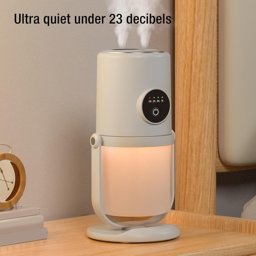 Cool Mist Humidifier, Portable Mini Humidifier, Quiet Rechargeable, Easy to Fill, Suitable for Home Office