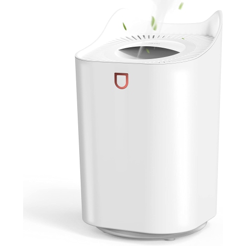 Large capacity humidifier for home bedroom desktop spray with atmosphere light top water injection cold mist air humidifier - double spray - 3L