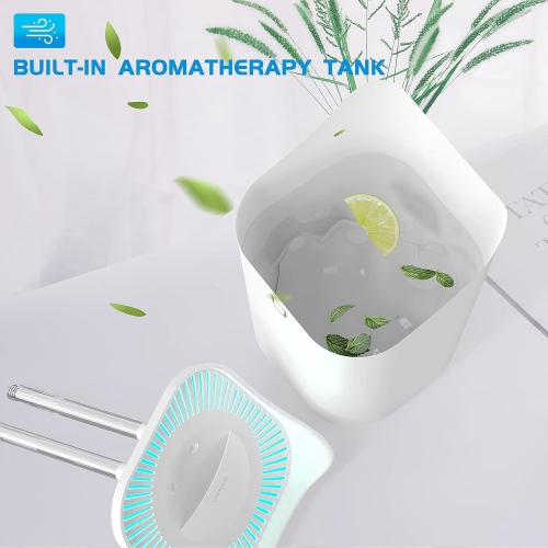 Large capacity humidifier for home bedroom desktop spray with atmosphere light top water injection cold mist air humidifier - double spray - 3L