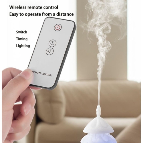 Christmas tree humidifier LED light, rotatable tree shape Christmas aromatherapy diffuser with silent small remote control
