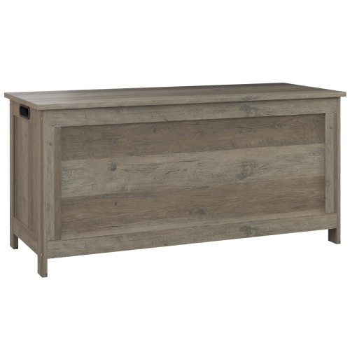 Image 1 de 9.. HOMCOM – Coffre de rangement moderne avec 2 charnières de sécurité et poignées découpées, banc de rangement pour le salon, banc à chaussures pour