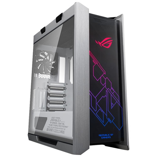Image 1 de 2.. Remis à neuf - Boîtier d'ordinateur mi-tour ATX ROG Strix Helios GX601 d'ASUS - Blanc