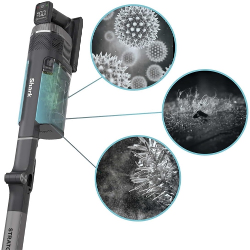 Refurbished - Shark UZ865H Stratos Cordless Vacuum, DuoClean PowerFins HairPro, Includes Duster Crevice Tool & Anti-Allergen Brush, Up to 50 Minute