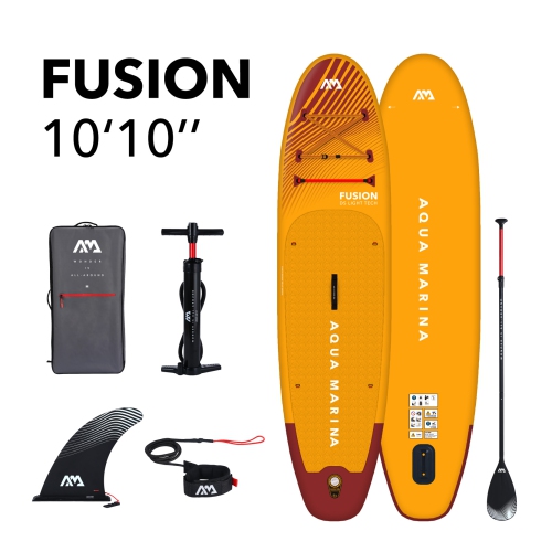 Image 1 of 10.. Aqua Marina - FUSION 10'10" All-Around Inflatable Stand Up Paddle Board