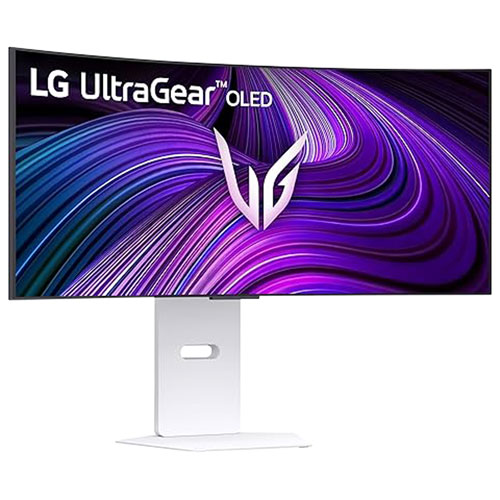 Moniteur de jeu incurvé DELO WQHD 240 Hz GTG 0,03 ms G-Sync FreeSync UltraGear de 34 po de LG - Blanc