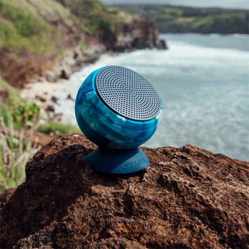 Speaqua - Barnacle Vibe 3.0 Portable Waterproof Bluetooth Speaker with Built in Storage - Tidal Blue