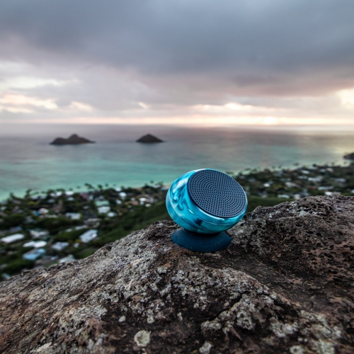 Speaqua - Barnacle Vibe 3.0 Portable Waterproof Bluetooth Speaker with Built in Storage - Tidal Blue