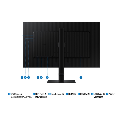Samsung ViewFinity S6 27" QHD 100Hz IPS LCD Monitor - Black