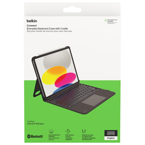 Belkin Connect Pro Keyboard Folio Case for iPad 10.9" (10th Generation) /11" A16 - Black