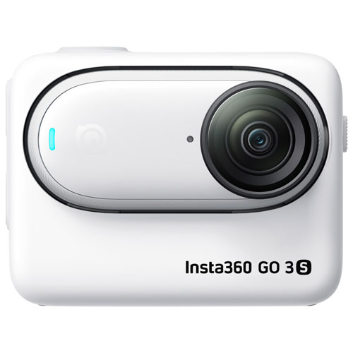 Caméra de blogue vidéo 4K étanche standard Go 3S de 128 Go d'Insta360 - Blanc arctique