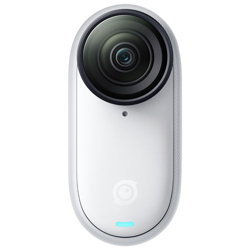 Caméra de blogue vidéo 4K étanche standard Go 3S de 128 Go d'Insta360 - Blanc arctique
