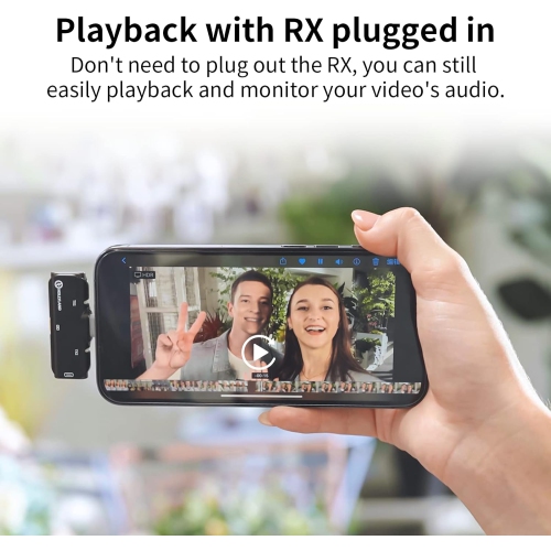 Hollyland Lark C1 Lavalier Microphone for Android, Plug and Play, Noise Cancelling Lapel Mic with 656ft Transmission, 32H Working Time, Android