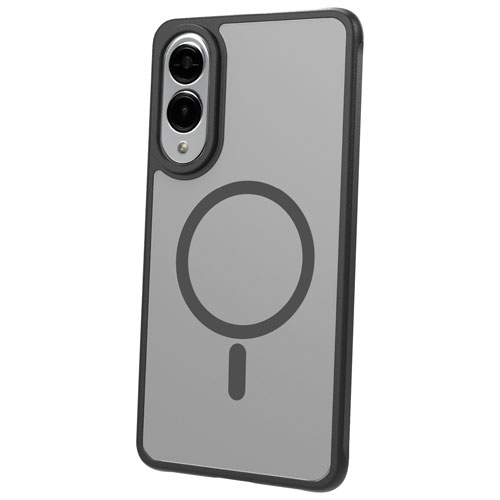 Étui rigide ajusté Glide Guard de TUFF8 avec MagSafe pour Galaxy S25 Edge - Noir fumée