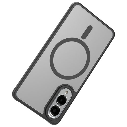 Étui rigide ajusté Glide Guard de TUFF8 avec MagSafe pour Galaxy S25 Edge - Noir fumée