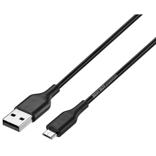 Best Buy Essentials 1.5m Micro USB to USB Cable (BE-MMA522K-C) - Black - Only at Best Buy