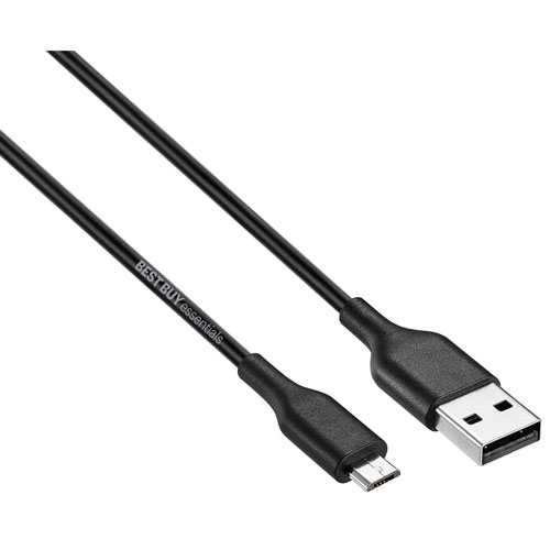 Best Buy Essentials 1.5m Micro USB to USB Cable (BE-MMA522K-C) - Black - Only at Best Buy