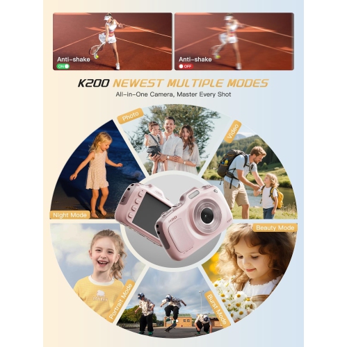 NBD 64MP Digital Cameras for Photography,4K Point and Shoot Camera,16X Zoom Compact Travel Cameras, Auto Focus for Beginners Teens Kids and Lover