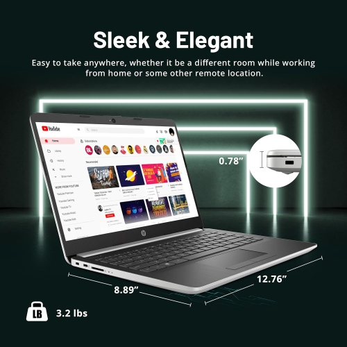 Open Box - HP Pavilion 14" HD Touchscreen Laptop, AMD Ryzen 3-3200U, 256GB SSD, 8GB RAM, AMD Radeon Vega 3 Graphics, HD Camera, WiFi, HDMI, Windows