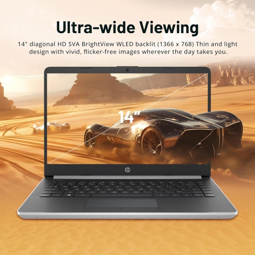 Open Box - HP Pavilion 14" HD Touchscreen Laptop, AMD Ryzen 3-3200U, 512GB SSD, 8GB RAM, AMD Radeon Vega 3 Graphics, HD Camera, WiFi, HDMI, Windows