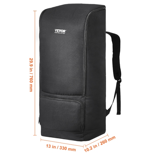 VEVOR 29.9" Telescope Case, Storage Backpack with Secure Strap, Pockets and Cozy Shoulder Traps, Shock-Absorbent Carrying Case for Optical Tube &