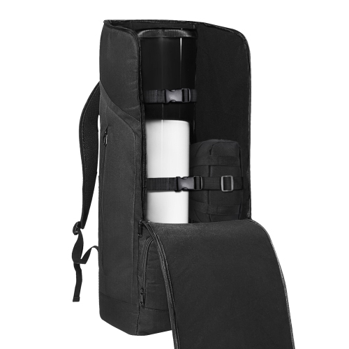 VEVOR 29.9" Telescope Case, Storage Backpack with Secure Strap, Pockets and Cozy Shoulder Traps, Shock-Absorbent Carrying Case for Optical Tube &