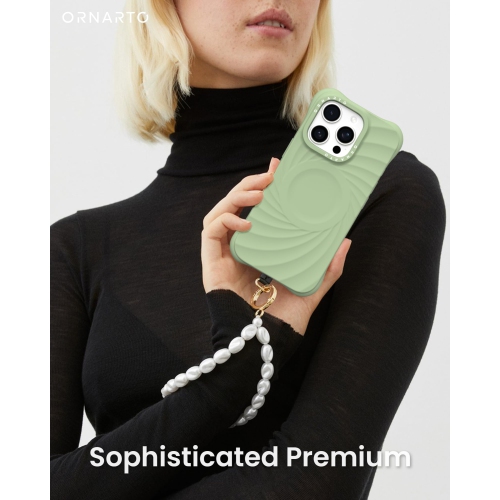 ORNARTO Vortuxe for iPhone 16 Pro Case 6.3", [Compatible with MagSafe/Military-Grade Drop Protection], Shockproof Liquid Silicone Phone Case for