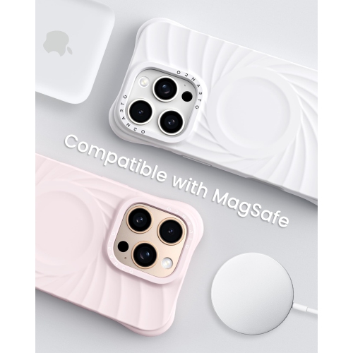 ORNARTO Vortuxe for iPhone 16 Pro Case 6.3", [Compatible with MagSafe/Military-Grade Drop Protection], Shockproof Liquid Silicone Phone Case for