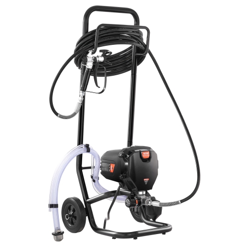 VEVOR 750W 3000PSI Stand Airless Paint Sprayer, High Efficiency Electric Airless Sprayer With Cart, Fine And Even Painting Effect, Paint Sprayers for