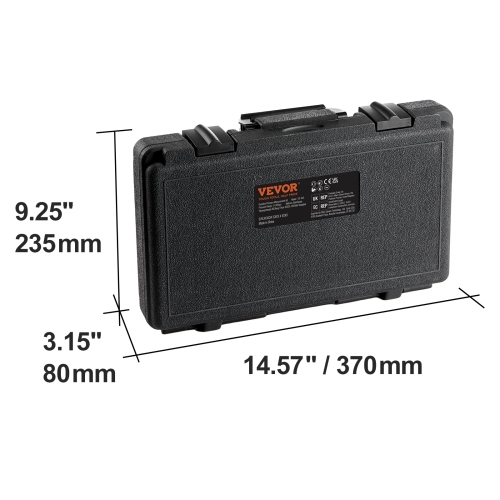 VEVOR 9 Pcs Compression Tester Adapter Kit, Automotive Engine Cylinder Leak Down Compression Test, Accurate Dual Scale Pressure Gauge 0-300 psi, with