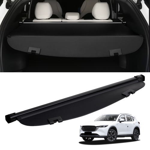 VEVOR Retractable Cargo Cover, Upgraded Waterproof Trunk Cover Security Shield Shade for Mazda CX-5 2017-2024, UV Resistant Rear Trunk Cover with