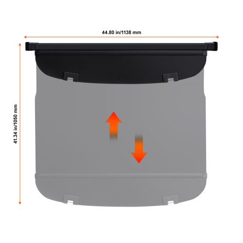 VEVOR Retractable Cargo Cover, Upgraded Waterproof Trunk Cover Security Shield Shade for Mazda CX-5 2017-2024, UV Resistant Rear Trunk Cover with