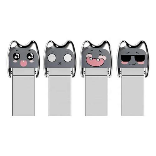 Dazed mobile computer USB flash drive, high-speed 3.0 interface, personalized creative gift USB flash drive, cute cartoon metal USB flash drive, 32GB