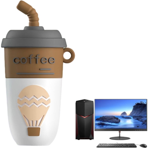 Milk tea shaped USB flash drive, computer and mobile phone USB flash drive, mini cute cartoon milk tea cup music car USB flash drive, key chain USB