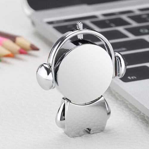 Car music USB flash drive 256G computer USB flash drive gift creative cute cartoon metal keychain design small body large capacity