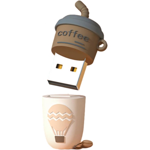 Milk tea shaped USB flash drive, computer and mobile phone USB flash drive, mini cute cartoon milk tea cup music car USB flash drive, key chain USB