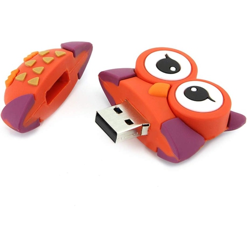 Cartoon Owl USB Flash Drive - Waterproof and shockproof, 16GB capacity, fast data transfer, an ideal gift for children and students
