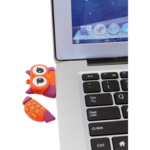 Cartoon Owl USB Flash Drive - Waterproof and shockproof, 16GB capacity, fast data transfer, an ideal gift for children and students