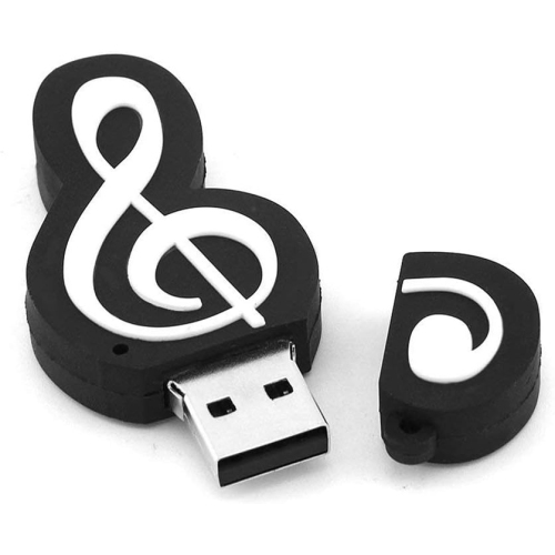 Cute cartoon musical note instrument universal USB 2.0 flash drive - plug and play, no installation required, strong compatibility - lightweight and