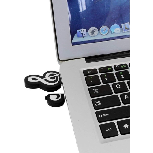 Cute cartoon musical note instrument universal USB 2.0 flash drive - plug and play, no installation required, strong compatibility - lightweight and