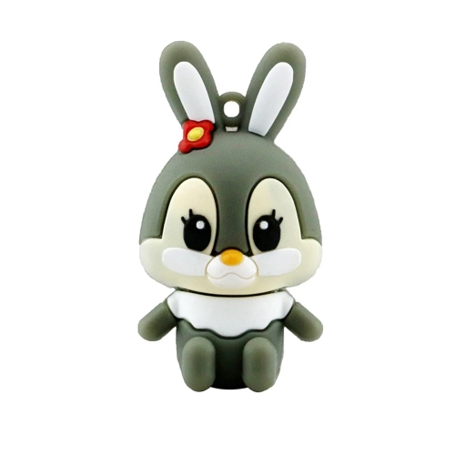 GREEN SCENIC  Cartoon USB Flash Drive Cartoon Rabbit Memory Stick Silicone USB Flash Drive-16GB