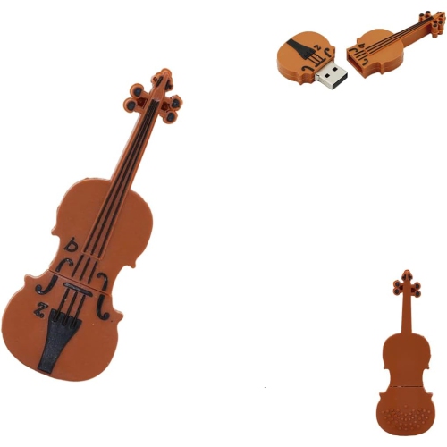 Cute cartoon musical note instrument universal USB 2.0 flash drive - plug and play, no installation required, strong compatibility - lightweight and