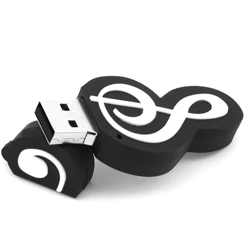 Cute cartoon musical note instrument universal USB 2.0 flash drive - plug and play, no installation required, strong compatibility - lightweight and