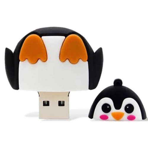 Cartoon Penguin USB Flash Drive USB2.0 - Durable and dustproof, 64GB high-speed storage, can store music, movies and documents, a great gift