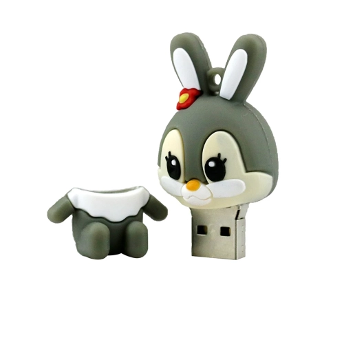 Cartoon USB flash drive Cartoon rabbit memory stick Silicone USB flash drive-64GB