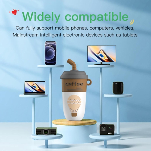 Milk tea shaped USB flash drive, computer and mobile phone USB flash drive, mini cute cartoon milk tea cup music car USB flash drive, key chain USB