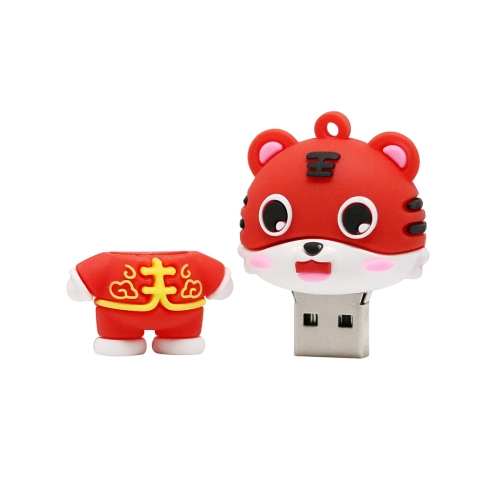Cartoon USB flash drive Cartoon tiger memory stick Silicone USB flash drive-16GB