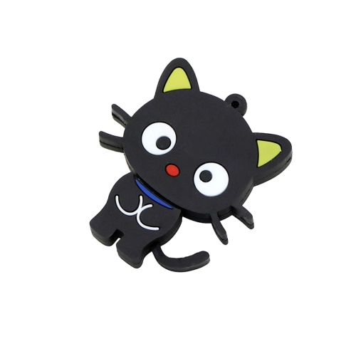 Cartoon USB flash drive Cartoon black cat memory stick Silicone USB flash drive-32GB