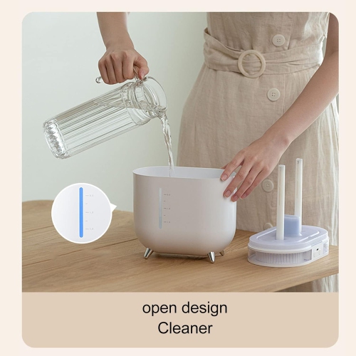 Portable Desktop Humidifier 2L Capacity USB Rechargeable Mist Humidifier Dual Humidifier with Colored Light